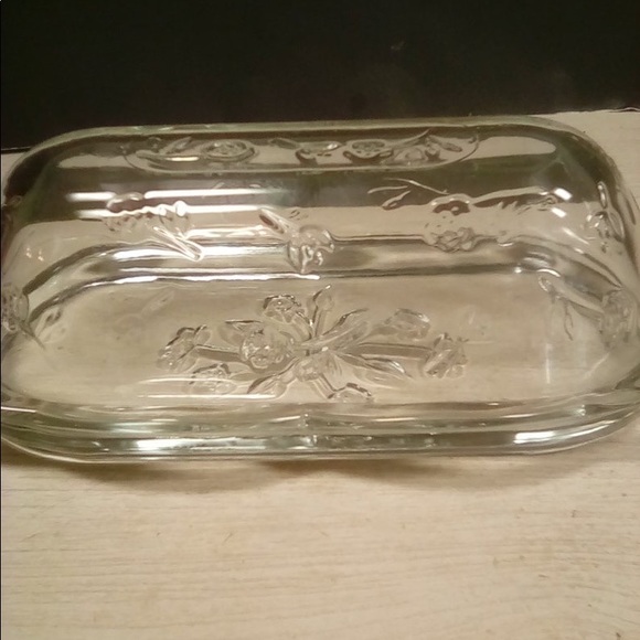 Vintage Anchor Hocking Clear Glass Butter Dish - Picture 8 of 8